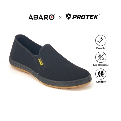 ABARO Comfy Slip Resistant Protek Men Shoes Sneakers Slip On Canvas Shoes CVA752A1